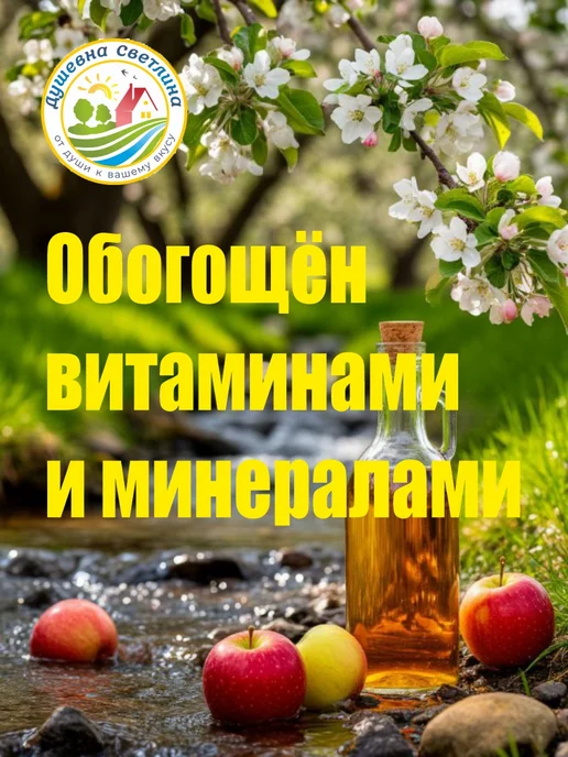 Душевна Светлина Уксус натуральный яблочный, 5 л, фото 7