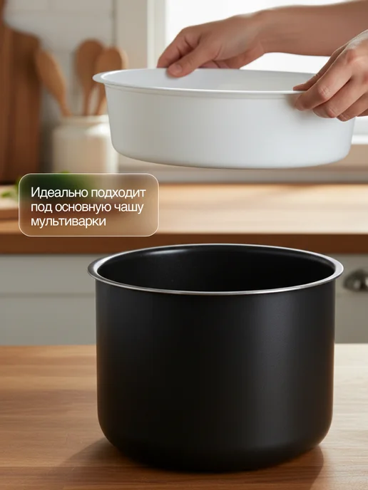 Home&Line Корзина паровая решетка пароварка чаша мультиварки 5 л, 5 л, фото 4
