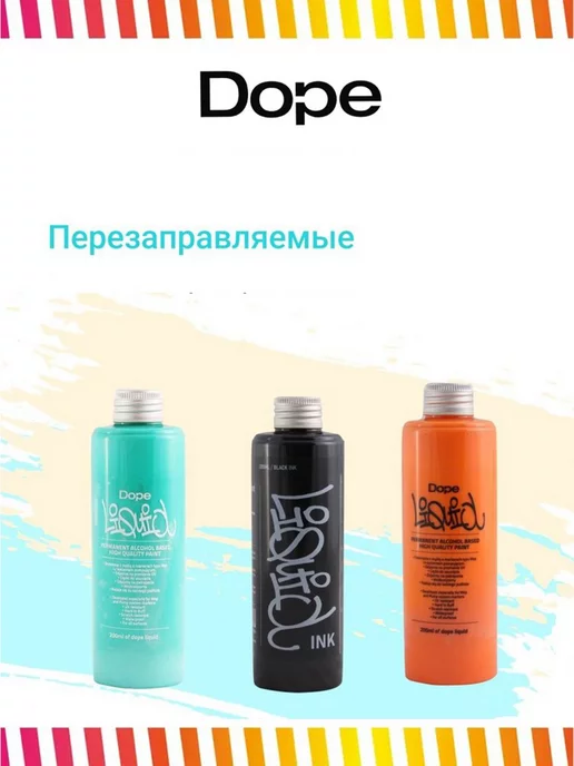 Dope Cans Маркер сквизер с краской Dripper 10 мм голубой, фиолетовый, фото 6