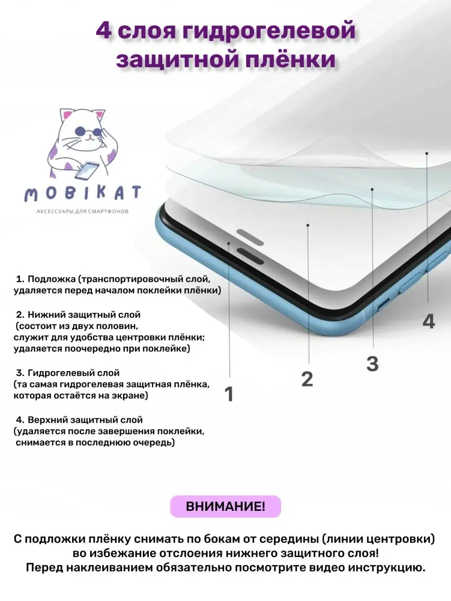 Защитная матовая плёнка iPhone 11 MobiKat 100859997 купить за 200 ₽ в  интернет-магазине Wildberries