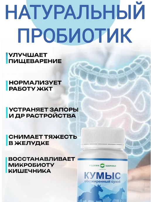 Родник Здоровья Кумыс пробиотики закваска для детей и взрослых, вариант, фото 3