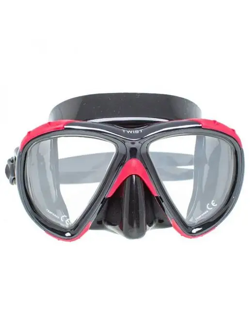 Marlin Маска для плавания TWIST BLACK RED, дайвинг, черный, фото 2