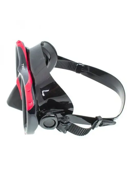 Marlin Маска для плавания TWIST BLACK RED, дайвинг, черный, фото 5