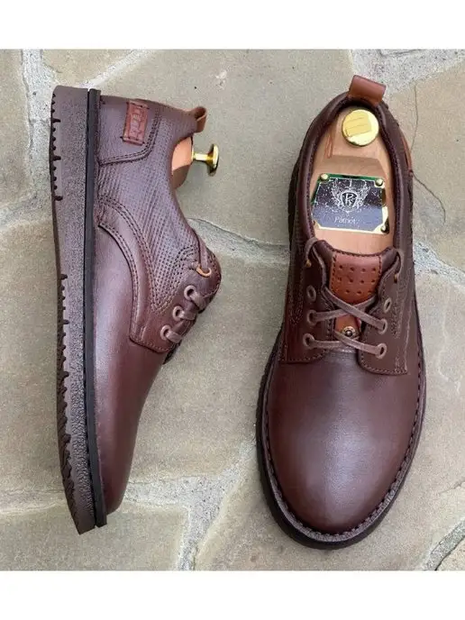 PATRIOT`S STEP Мужские кожаные туфли, коричневый, фото 4