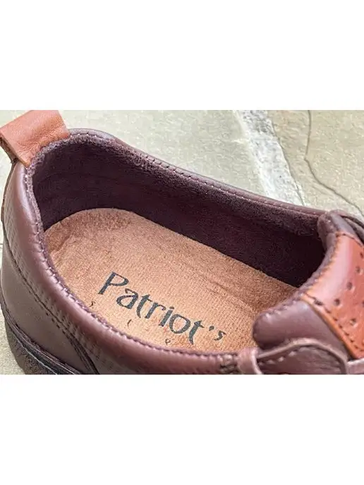 PATRIOT`S STEP Мужские кожаные туфли, коричневый, фото 6