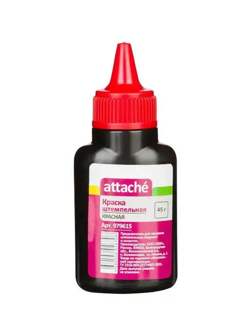 Attache Краска штемпельная, красный