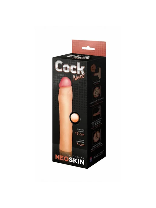 Lovetoy Удлиняющая классическая насадка на пенис Cock Next удлиняет, вариант, фото 2