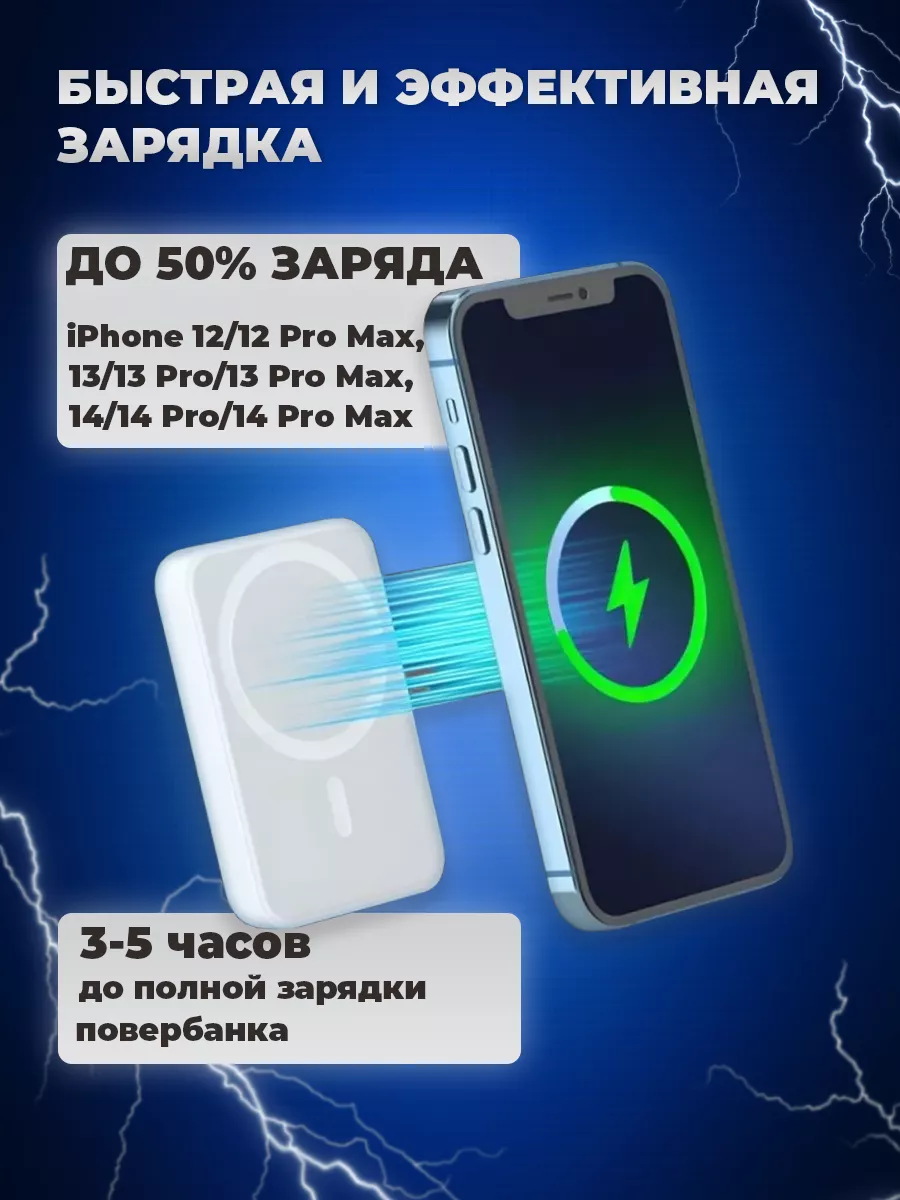 Чехол для iphone 13 с magsafe и повербанк AShop78 100987051 купить за 782 ₽  в интернет-магазине Wildberries