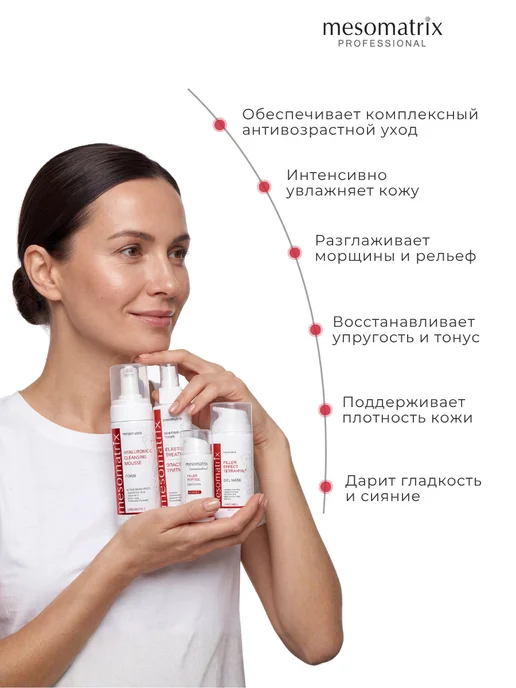 Mesomatrix Professional Антивозрастной набор косметика с пептидами лифтинг 4 в 1, вариант, фото 3