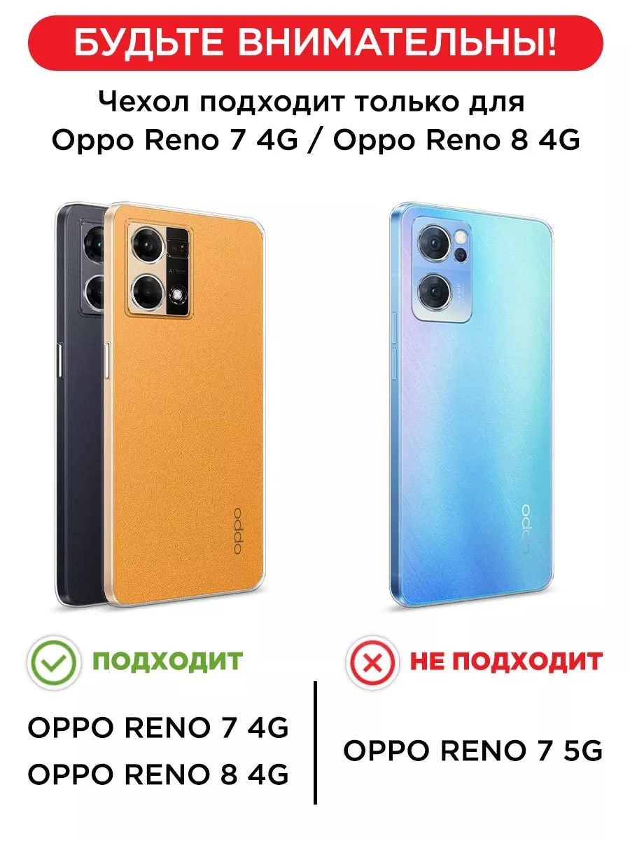 Чехол на Oppo Reno 7 4G / Oppo Reno 8 4G с рисунком OPPO 101262732 купить за  239 ₽ в интернет-магазине Wildberries