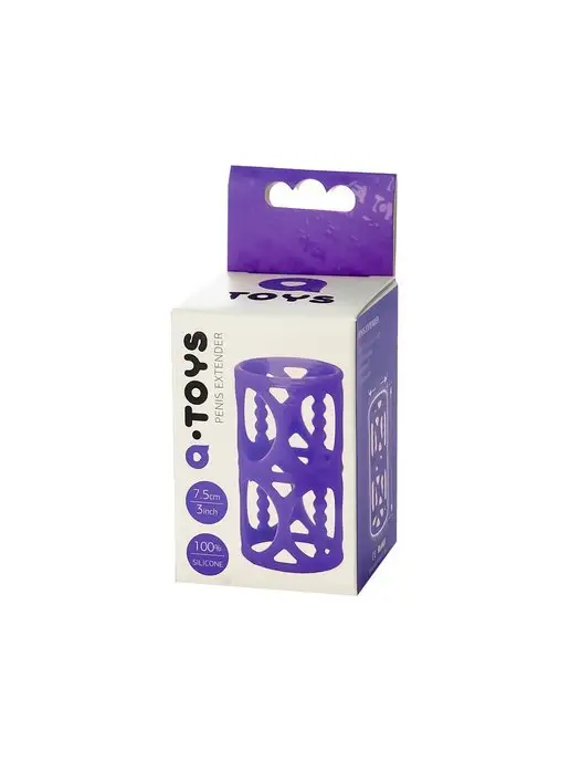 A-Toys by TOYFA Насадка на пенис, 7.5 см, фиолетовый, фото 5