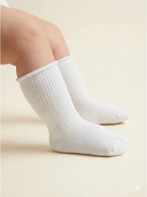 Sullun socks/Носки для новорожденных/ 0-6 мес Носки для новорожденных детей, белый, фото 4
