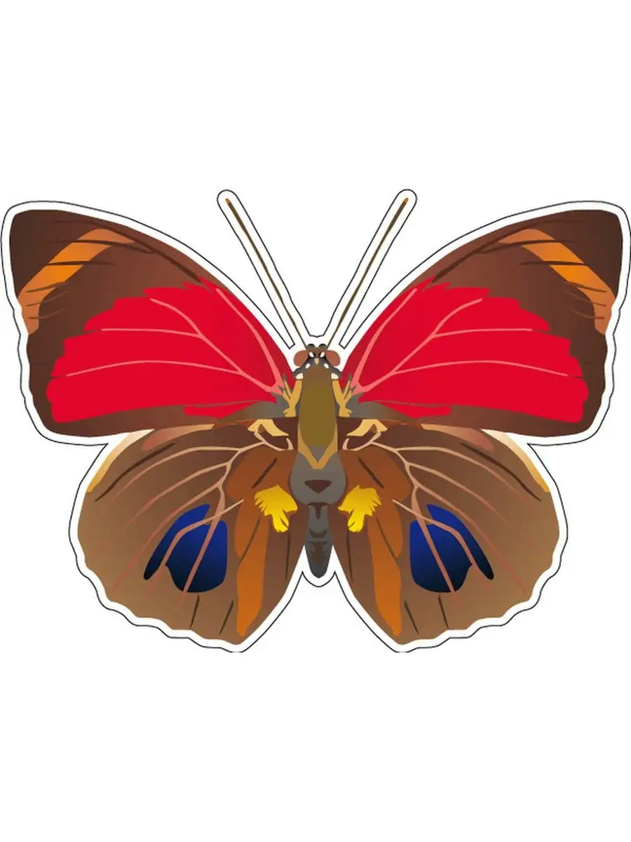 Butterfly 12. Butterfly Stickers. 100 Наклеек. Бабочки