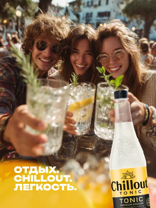 ChillOut Тоник "Premium English Tonic" газированный 0,9 л х 12 шт, 900 мл, 12 шт, фото 2