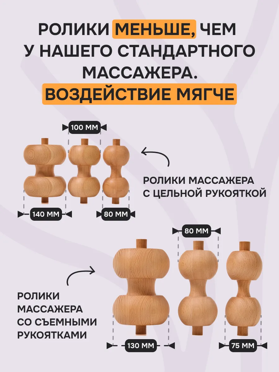 Тренажер массажер для спины и шеи Древмасс Эконом DREVMASS купить по ...