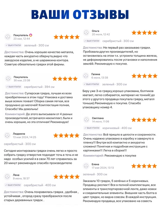 АГРОГРЯДКИ Грядка оцинкованная 1 х 2 м, Н 15 см, 1x2 м, 2 м, фото 3