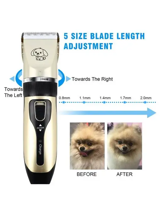 GOODSTORAGE Машинка для стрижки животных PetGrooming, белый, фото 3