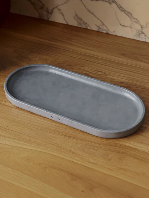 MUSKO Декоративный поднос Astrid XL, 36x16 см, бетон глянцевый, 36x16 см, фото 8