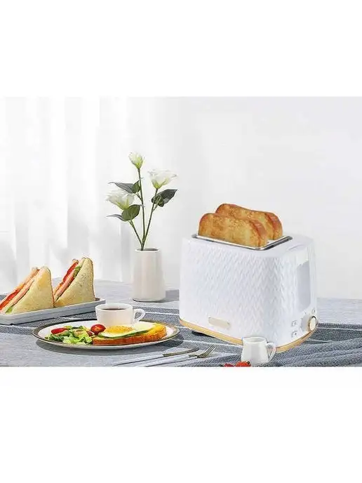 AL Shop Sokany ТОСТЕР ХЛЕБНИЦА СЭНДВИЧ, белый, фото 2