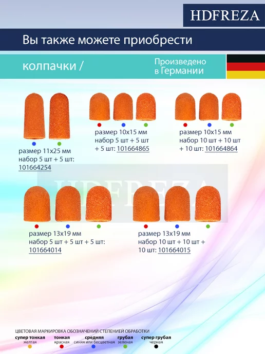 HDFREZA Колпачки для педикюра, набор для пяток, 15 шт, фото 6