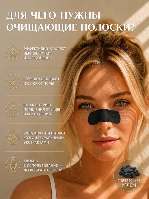 LANBENA Набор полосок от чёрных точек, черный, фото 3