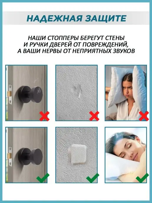 HANGWOODS Настенный стоппер ограничитель для двери, вариант, фото 4