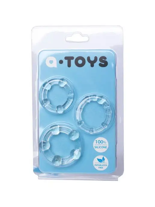 A-Toys by TOYFA Набор колец TOYFA A-toys, Силикон, белый, фото 3