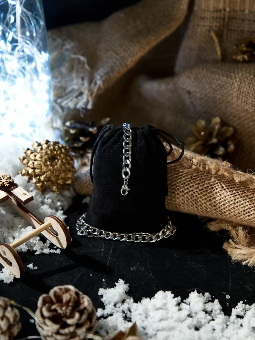 Premium Jewelry iRi GIFTS Цепочка женская тонкая 6 мм, серый, фото 5