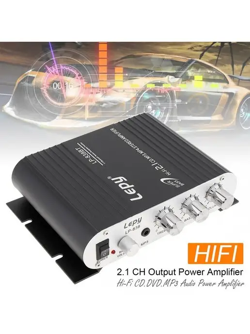 LePy Hi-Fi Усилитель LP-838BT BT5.0 2.1, вариант, фото 2