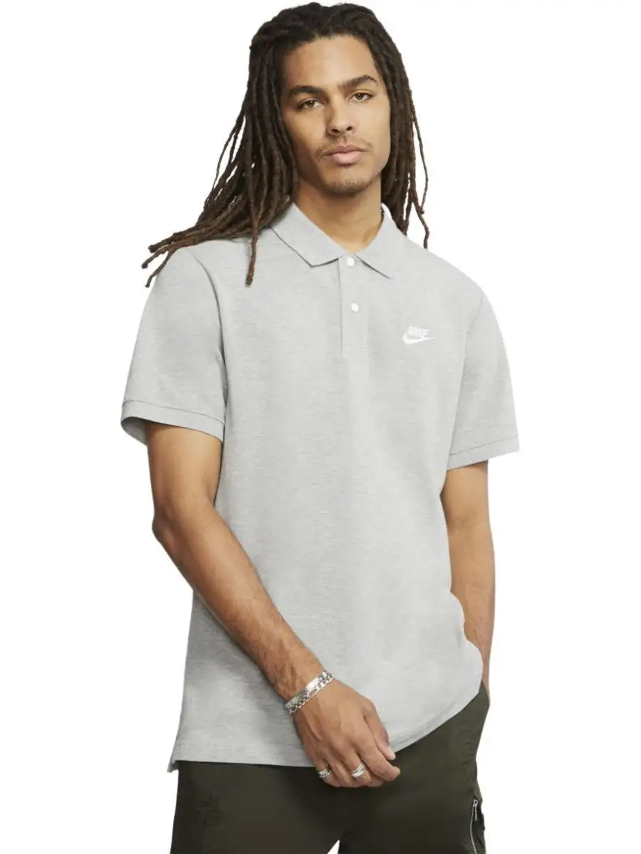 Grey nike outlet polo shirt