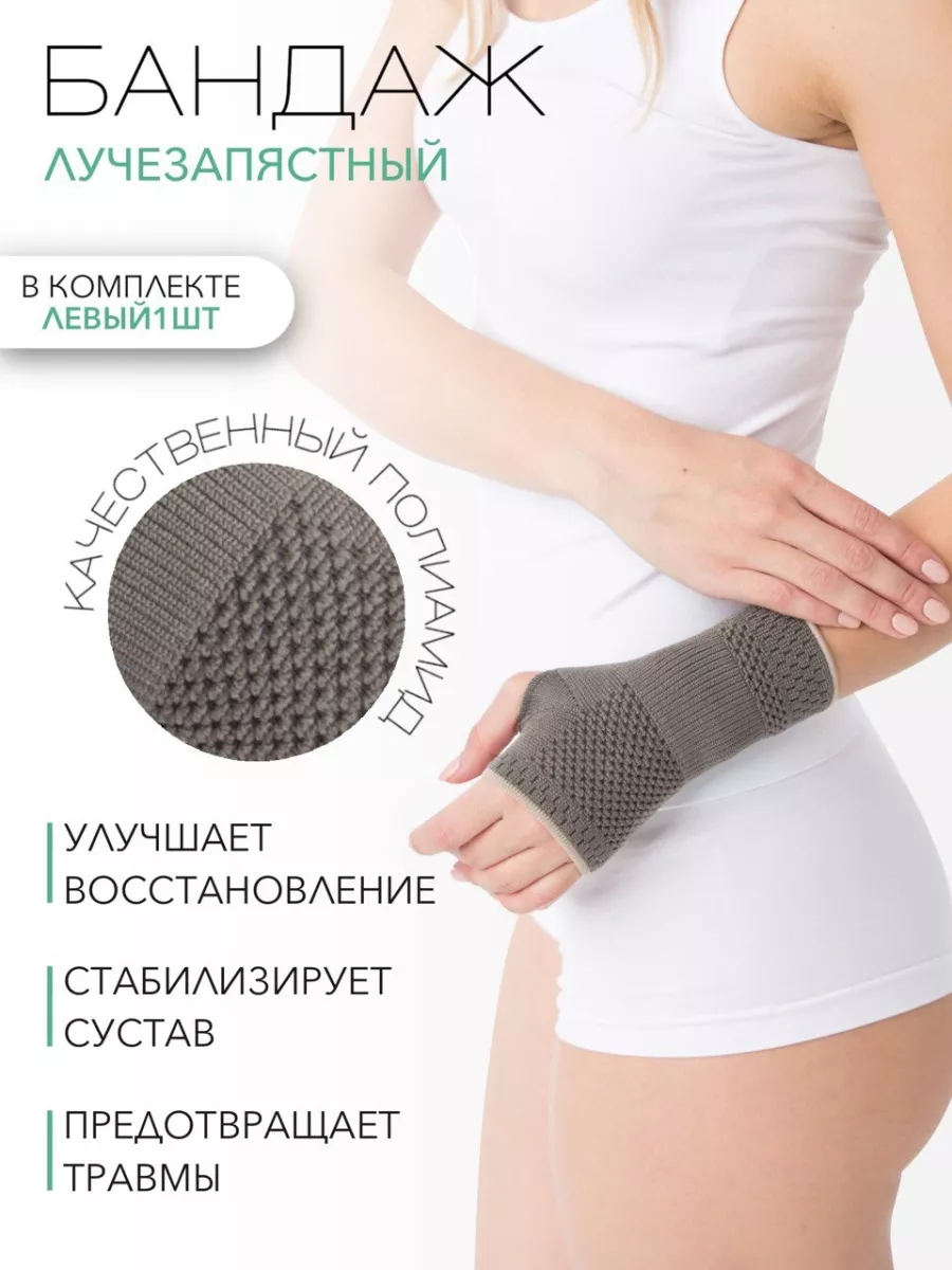 Бандаж для лучезапястного сустава левый