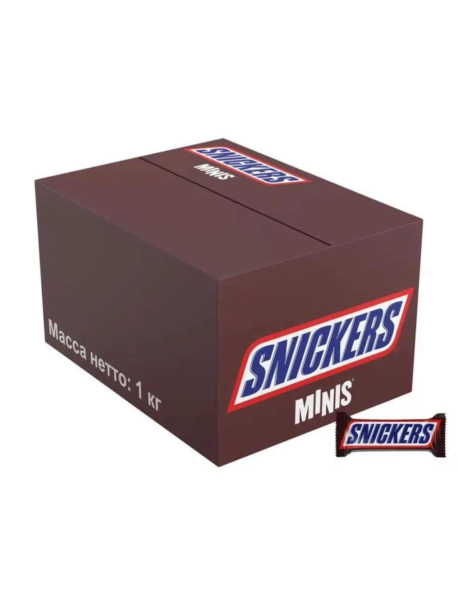 Snickers Hunger конфеты Minis Арахис Нуга Карамель Коробка 1кг