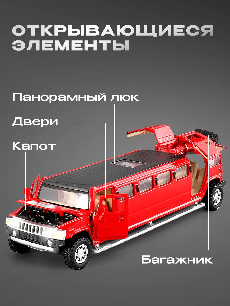 Модель машины Hummer лимузин WiMi 102169981 купить в интернет-магазине  Wildberries