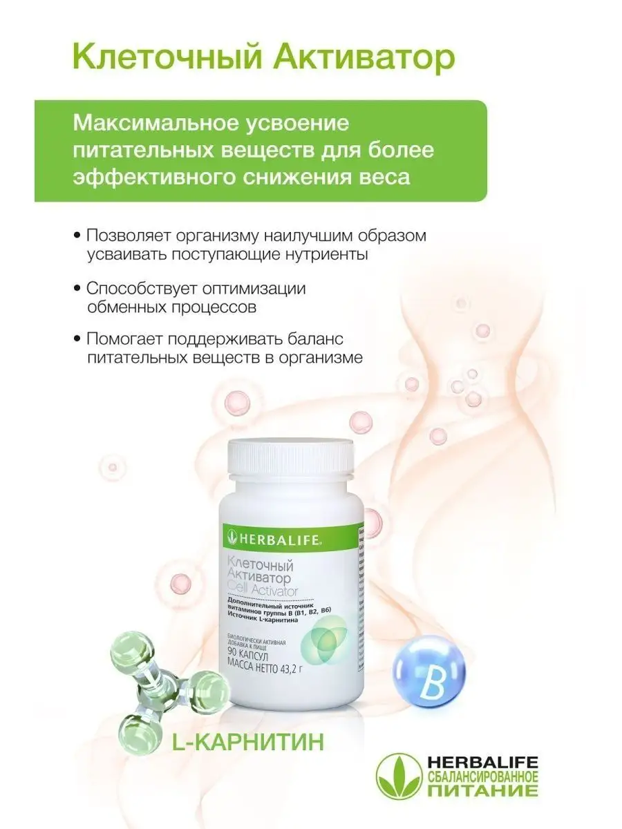 Herbalife Гербалайф Клеточный активатор Herbalife 102220926 купить в  интернет-магазине Wildberries