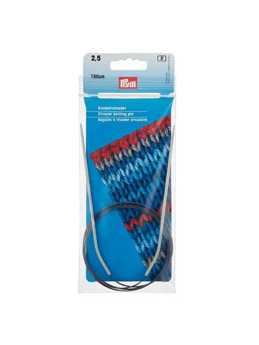 Prym Круговые спицы 3,5мм. 80см, серый