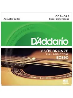 Струны EZ890 AMERICAN BRONZE D