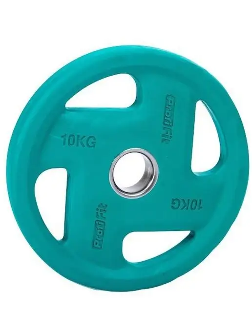 PROFI FIT Блин для штанги и гантелей, обрезиненный, 15кг, 51мм, 10 кг, 1 шт, фото 5
