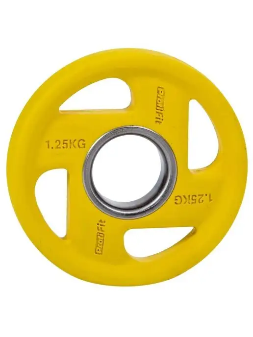 PROFI FIT Блин для штанги и гантелей, обрезиненный, 1,25кг, 51мм, 1,25 кг, фото 5