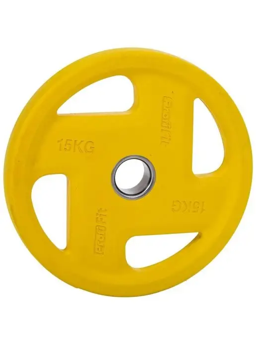 PROFI FIT Блин для штанги и гантелей, обрезиненный, 15кг, 51мм, 15 кг, фото 5