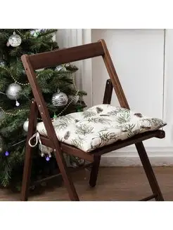 My Sweet Home Сидушка на стул Этель Christmas tree 42х42см, 100 хл, саржа