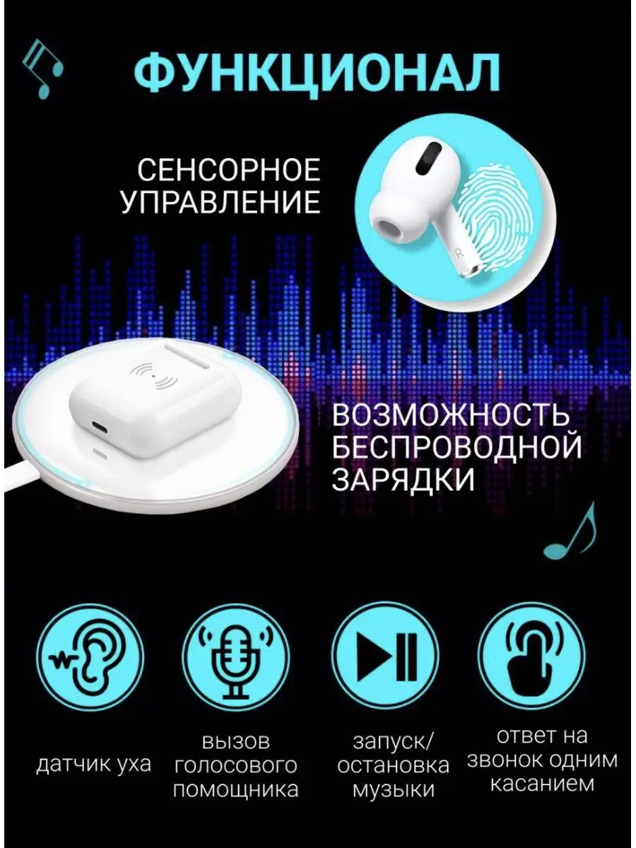 Наушники беспроводные Pods Pro Appl 102374486 купить за 940 ₽ в  интернет-магазине Wildberries