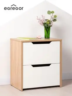 Тумба прикроватная белая EGREGOR 102435668 купить за 2 549 ₽ в интернет-магазине Wildberries