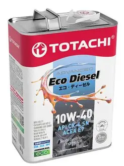 Моторное масло Eco Diesel CK-4/CJ-4/SN 10w40 4л. E1304 TOTACHI 102437856 купить за 3 014 ₽ в интернет-магазине Wildberries