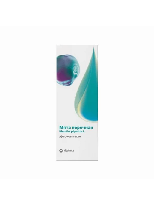 VITATEKA Витатека Эфирное масло мяты для лица масло для волос, 10 мл