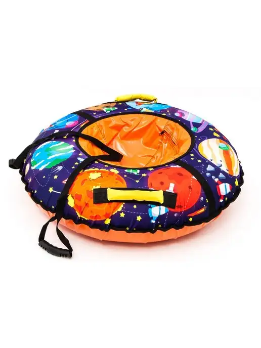 Nika Kids Тюбинг ватрушка для катания детская зимняя 70 см, фиолетовый, фото 3
