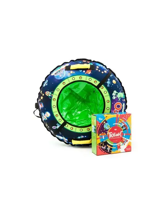 Nika Kids Тюбинг ватрушка для катания детская зимняя 70 см, синий, фото 2