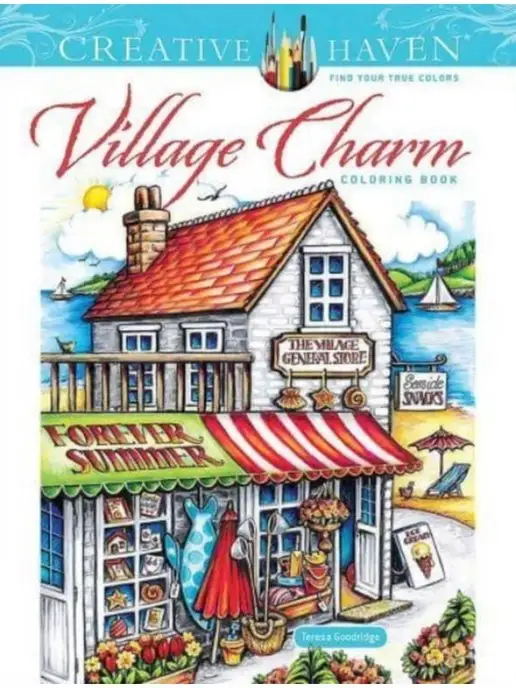 Dover Publications Creative Haven Village Charm Coloring