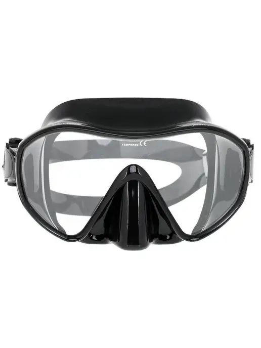Marlin Маска для плавания FRAMELESS SCUBA BLACK, черный, фото 2