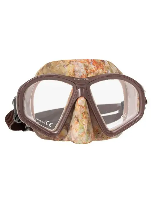Marlin Маска для плавания MATTE 2.0 BROWN, для охоты, коричневый, фото 2