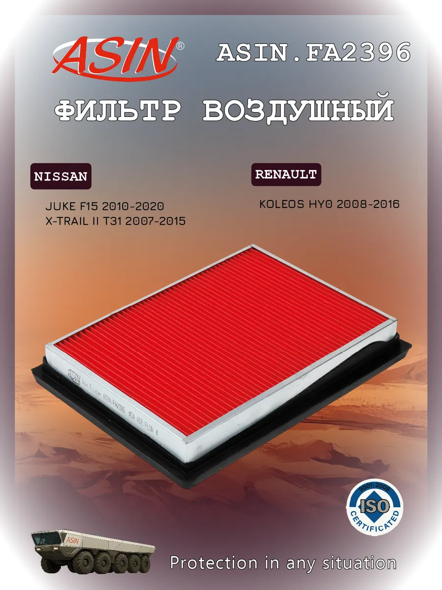 Фильтр воздушный для RENAULT NISSAN